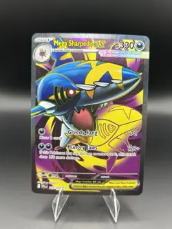 Pokemon TCG Mega Sharpedo EX Full Art 113/094 Phantasmal Flames Near Mint NM - Image 1