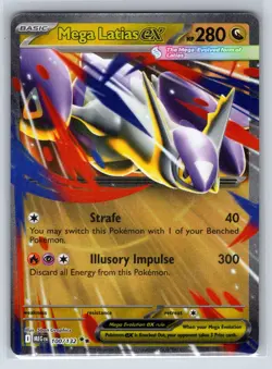 Mega Latias ex 100/132 Double Rare Mega Evolution Pokemon Holo Near Mint - Image 1