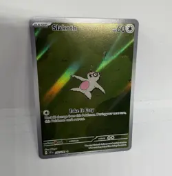 Pokemon Slakoth Illustration Rare Full Art Holo 212/191 Surging Sparks HP 60 - Image 1