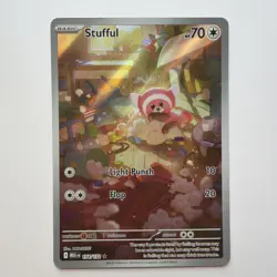 Stufful 154/132 ME:01 Mega Evolution Illustration Rare Full Art Pokemon NM - Image 1