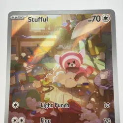 Stufful 154/132 ME:01 Mega Evolution Illustration Rare Full Art Pokemon NM - Image 3