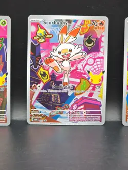 POKEMON Series 2 First Partner Illustration Grookey 052 Scorbunny 053 Sobble 054 - Image 3