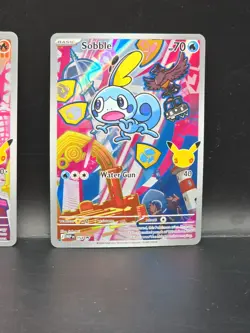 POKEMON Series 2 First Partner Illustration Grookey 052 Scorbunny 053 Sobble 054 - Image 4