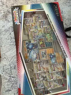 PRISMATIC EVOLUTIONS Lucario EX and Tyranitar EX Premium Collection Sam’s Club - Image 1