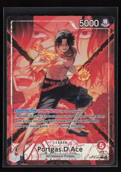 Portgas.D.Ace (001) (Alternate Art) Leader The Time of Battle OP16-001 LP - Image 1