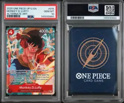One Piece Monkey D. Luffy Alt Art PSA 10 OP12-015 - Image 3