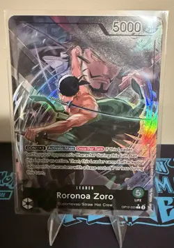 One Piece TCG Roronoa Zoro OP12-020 Leader Alt Art Legacy of the Master English - Image 3