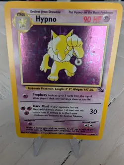 Hypno 8/62 Fossil Holo Card Unlimited Edition NM Condition, L5 - Image 1