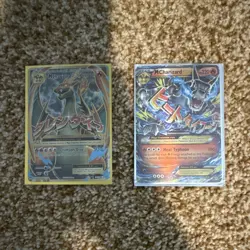 Pokemon TCG M Charizard EX Mega Holo XY 2014 12/83 2 Card Lot - Image 1
