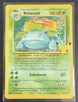 Pokemon TCG Venusaur 15/102 Celebrations 25th Anniversary Card NM SWSH - Image 1