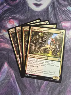 (x4) Wandertale Mentor 0240 Playset Uncommon Bloomburrow Commander MTG NM - Image 1