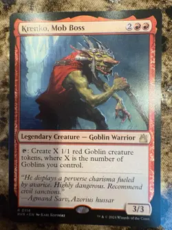 KRENKO, MOB BOSS Magic MTG Ravnica Remastered - Image 1