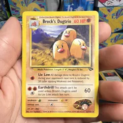 Pokemon TCG Brock's Dugtrio Gym Challenge 22/132 1999 Rare Regular (Lp) - Image 1