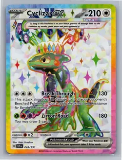 Cyclizar ex 228/191 Ultra Rare Surging Sparks Pokemon Holo Near Mint - Image 1