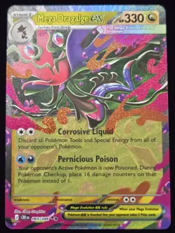 Pokemon TCG: Chaos Rising - Mega Dragalge ex (065/086) Double Rare Holo - Image 1