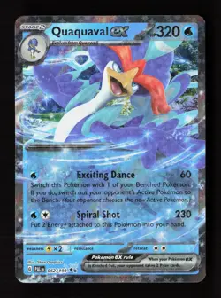 Quaquaval ex 052/193 Double Rare Paldea Evolved Pokemon Near Mint - Image 1