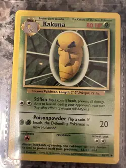 Pokemon Kakuna 33/102 Base Set uncommon NM/M - Image 1