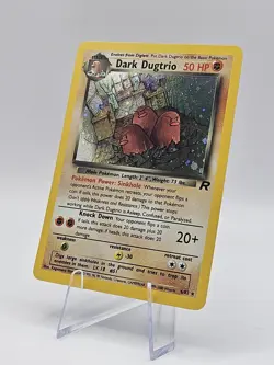 Pokemon Dark Dugtrio 6/82 Holo Rare SWIRL 🌀 - WOTC Team Rocket Unlimited - LP - Image 4
