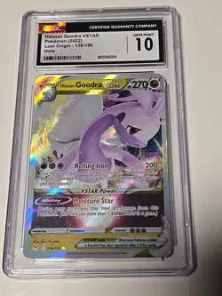 Hisuian Goodra VSTAR Lost Origin 136/196 CGC 10 Gem Mint Ultra Rare Pokemon TCG - Image 1