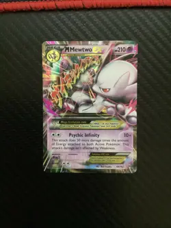 Pokemon M MEWTWO EX 64/162 - XY BREAKTHROUGH ULTRA RARE HOLO - LP - Image 1