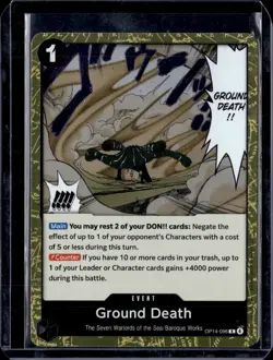 Ground Death - OP14-096 / The Azure Sea's Seven 2026 NM / One Piece TCG - Image 1