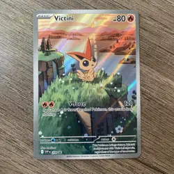 Victini SVP 208 Illustration Rare Black Star Promo Black & White Pokemon TCG NM - Image 1