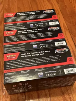 Pokemon Prismatic Evolutions Surprise Box X3 Sealed 12 Booster Packs W/Promo NEW - Image 3