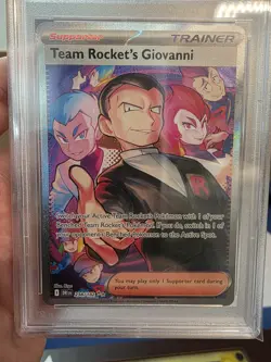 2025 POKEMON DRI EN-SPECIAL ILLUSTRATION RARE #238 TEAM ROCKET'S GIOVANNI PSA 10 - Image 2