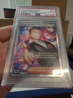 2025 POKEMON DRI EN-SPECIAL ILLUSTRATION RARE #238 TEAM ROCKET'S GIOVANNI PSA 10 - Image 3