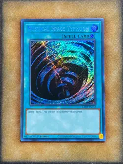 Yugioh Mystical Space Typhoon RA02-EN048 Secret Rare 1st Ed NM - Image 1