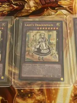 Yugioh! 3x Lady's Dragonmaid BLMM-EN049 Emblazoned Ultra Rare 1st Ed NM - Image 4