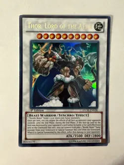Yugioh Thor, Lord Of The Aesir STOR-EN038 Ultra Rare NM - Image 1
