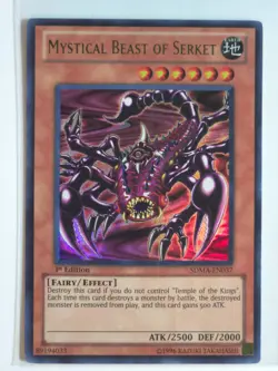 Yu-Gi-Oh! 1st Edition Mystical Beast Of Serket #SDMA-EN037 NM - Image 1