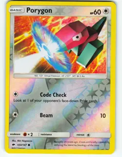 Porygon - Reverse Holo - 103/147 Burning Shadows - Pokemon TCG - 2017 - Image 1