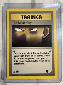The Boss's Way 73/82 Team Rocket Regular Pokemon, 1st Edition, NM - Image 1