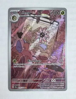 Pokemon Lileep 145/142 Sv07 Stellar Crown Illustration Rare Full Art Holo EN - Image 1