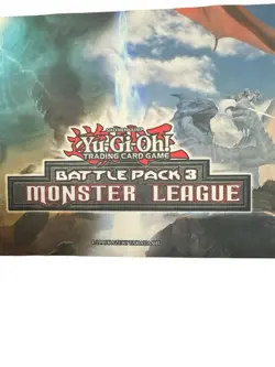VINTAGE Yu-Gi-Oh Battle Pack 3 Monster League Trading Card Game Mat 1996 9”x24” - Image 2