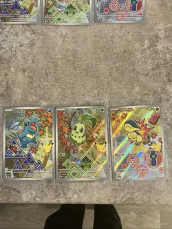 Pokemon First Partner Series 2 - Johto Starter Set Chikorita Cyndaquil Totodile - Image 1