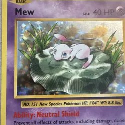 Pokemon TCG Mew 53/108 Evolutions Holo Rare Neutral Shield Psy Bolt 2016 - Image 3