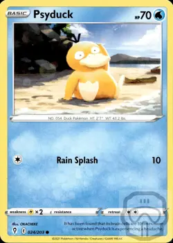 Psyduck 024/203 C Evolving Skies Pokemon NM/M - Image 3