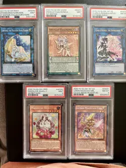 Yu-Gi-Oh! TCG Lot Of 5 PSA Graded Cards Cute Cards Graded 8 And 9 - Image 1