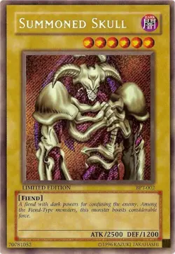 Yu-Gi-Oh! Summoned Skull BPT-002 Secret Rare Vintage - Image 1