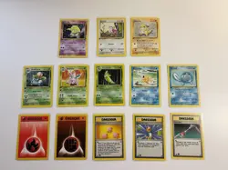 Pokemon TCG French 1st Edition Original Base SET Lot Of 13 Cards - Image 1