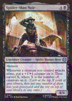 Foil Spider-Man Noir - Marvel's Spider-Man - 67 | MTG Card - Image 1