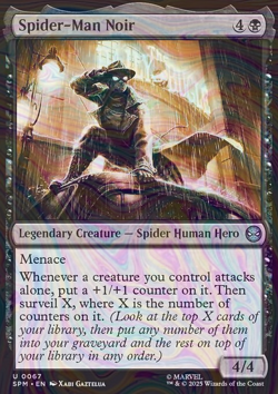 Foil Spider-Man Noir - Marvel's Spider-Man - 67 | MTG Card - Image 3