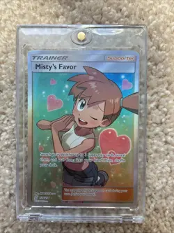 Pokemon TCG Misty's Favor Full Art Card Sun & Moon Unified Minds - Image 1