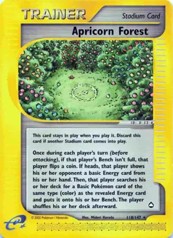 Pokemon Aquapolis 118/147 Apricorn Forest Card - Image 1
