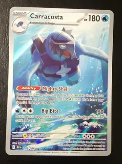 CARRACOSTA 107/086, HOLO, FULL ART, POKEMON CARD (NM) - Image 1