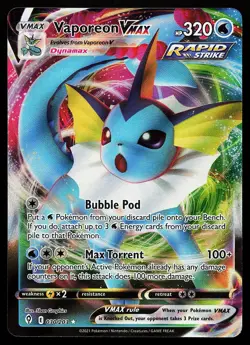 Vaporeon VMAX 030/203 Holo Evolving Skies Pokemon Card - Image 1