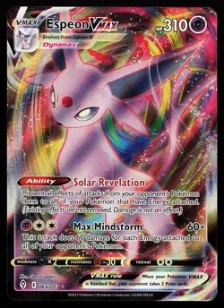Espeon VMAX 065/203 Holo Evolving Skies Pokemon Card - Image 1